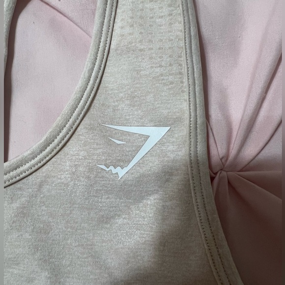 Gymshark Vital Seamless Vest, Sand/Tan Color, Size Large - Picture 9 of 10